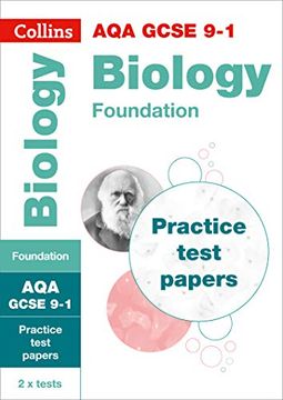 portada Aqa Gcse 9-1 Biology Foundation Practice Test Papers (Collins Gcse 9-1 Revision) (en Inglés)