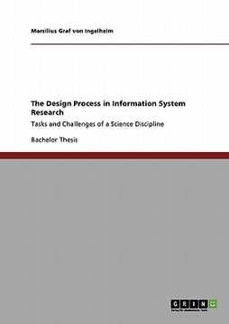 portada the design process in information system research (en Inglés)