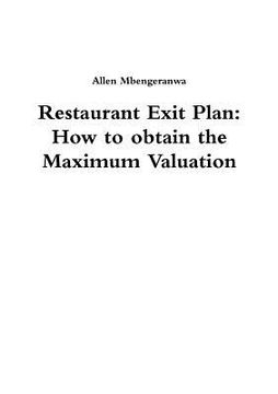 portada Restaurant Exit Plan: How to obtain the Maximum Valuation (en Inglés)