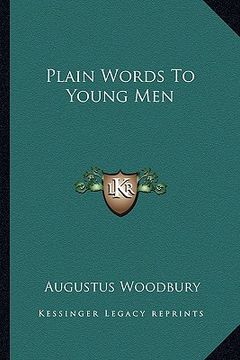 portada plain words to young men (en Inglés)