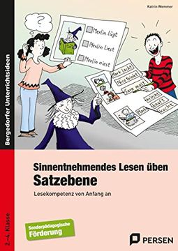 portada Sinnentnehmendes Lesen Üben: Satzebene: Lesekompetenz von Anfang an. 2. - 4. Klasse Förderschule (en Alemán)