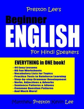 portada Preston Lee's Beginner English For Hindi Speakers (en Inglés)