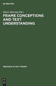 portada frame conceptions and text understanding (en Inglés)