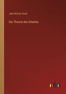 portada Die Theorie des Schalles (en Alemán)