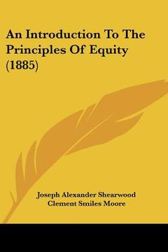 portada an introduction to the principles of equity (1885)