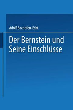 portada Der Bernstein Und Seine Einschlüsse (en Alemán)