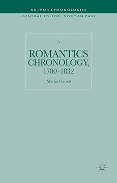 portada A Romantics Chronology, 1780-1832 (Author Chronologies Series)