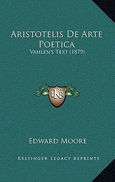 portada aristotelis de arte poetica: vahlen's text (1879) (in English)