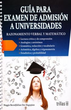 portada GUIA PARA EXAMEN DE ADMISION A UNIVERSIDADES. RAZONAMIENTO VERBAL Y MATEMATICO / 4 ED.