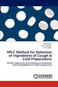 portada hplc method for detection of ingredients of cough & cold preparations (en Inglés)