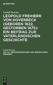 portada Verfassungskampf und Budgetloses Regiment (en Alemán)