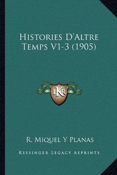 portada Histories D'altre Temps V1-3 (1905) (in Spanish)