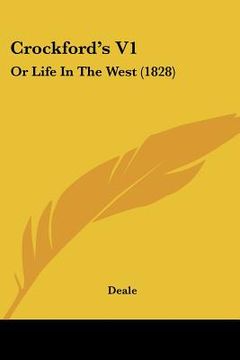 portada crockford's v1: or life in the west (1828) (in English)