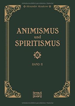 portada Animismus Und Spiritismus Band 2 (German Edition)