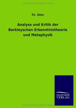portada Analyse Und Kritik Der Berkleyschen Erkenntnistheorie Und Metaphysik (German Edition)