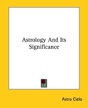 portada astrology and its significance (en Inglés)