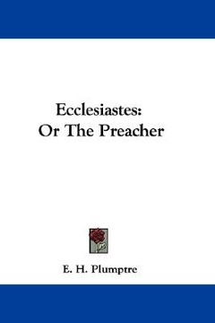 portada ecclesiastes: or the preacher (en Inglés)