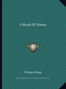 portada a book of nature (en Inglés)