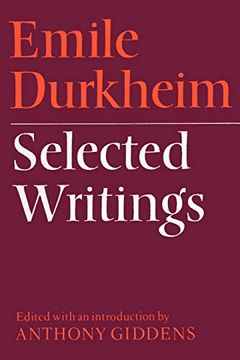 portada Emile Durkheim: Selected Writings (en Inglés)