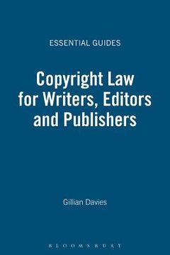 portada copyright law for writers, editors and publishers (en Inglés)