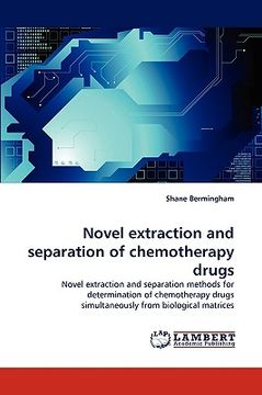 portada novel extraction and separation of chemotherapy drugs (in English)