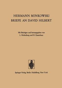 portada Hermann Minkowski Briefe an David Hilbert 