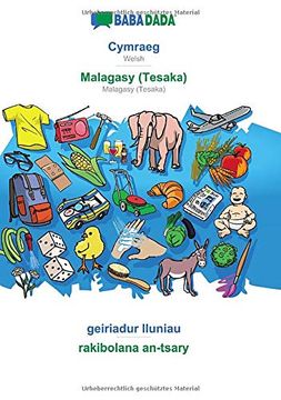 portada Babadada, Cymraeg - Malagasy (Tesaka), Geiriadur Lluniau - Rakibolana An-Tsary: Welsh - Malagasy (Tesaka), Visual Dictionary (in Galés)