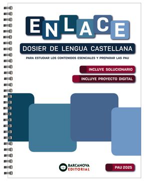 portada Enlace. Dosier de Lengua Castellana. Bachillerato 2025