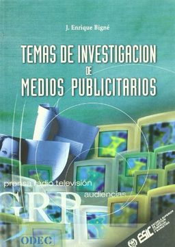portada Temas de Investigación de Medios Publicitarios (Libros Profesionales) (in Spanish)