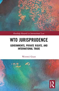 portada Wto Jurisprudence (Routledge Research in International Law) (en Inglés)