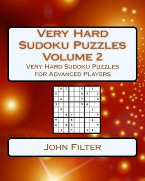 portada Very Hard Sudoku Puzzles Volume 2: Very Hard Sudoku Puzzles For Advanced Players (en Inglés)