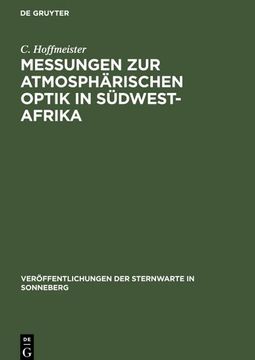 portada Messungen zur Atmosphärischen Optik in Südwest-Afrika (in German)