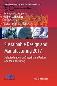 portada Sustainable Design and Manufacturing 2017: Selected Papers on Sustainable Design and Manufacturing