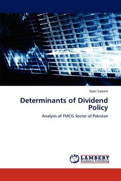 portada determinants of dividend policy (en Inglés)