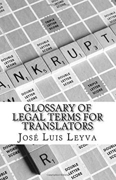 portada Glossary of Legal Terms for Translators: English-Spanish Legal Glossary (in English)