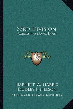 portada 33rd division: across no-man's land (in English)