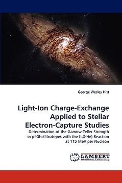 portada light-ion charge-exchange applied to stellar electron-capture studies (en Inglés)