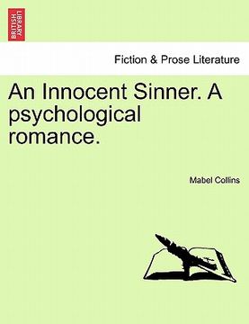 portada an innocent sinner. a psychological romance. vol. ii. (in English)
