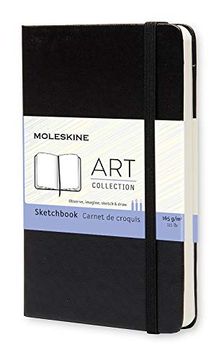 portada Moleskine S01054 - Cuaderno de Bocetos (Tamaño Bolsillo, Tapa Dura), Color Negro (en Inglés)