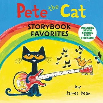 portada Pete the cat Storybook Favorites: Includes 7 Stories Plus Stickers! 