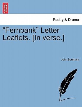 portada "fernbank" letter leaflets. [in verse.] (en Inglés)