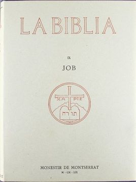 portada La Bíblia de Montserrat, Volum 9. Job -Fil- (in Catalá)