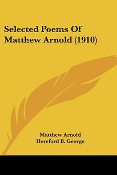portada selected poems of matthew arnold (1910) (en Inglés)