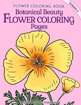 portada Botanical Beauty Flower Coloring Pages (en Inglés)