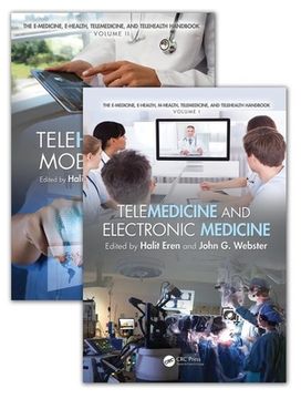 portada The E-Medicine, E-Health, M-Health, Telemedicine, and Telehealth Handbook (Two Volume Set) (en Inglés)