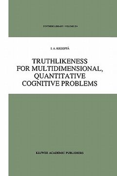 portada truthlikeness for multidimensional, quantitative cognitive problems (en Inglés)