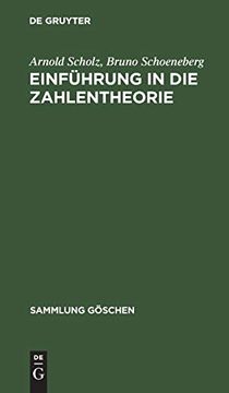 portada Einfã Â¼Hrung in die Zahlentheorie (Sammlung gã Â¶Schen, 1131) (German Edition) [Hardcover ] (in German)