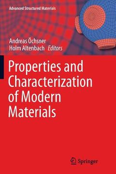 portada Properties and Characterization of Modern Materials (in English)