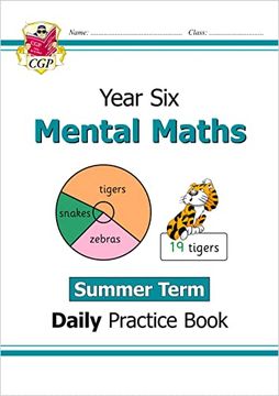 portada New ks2 Mental Maths Daily Practice Book: Year 6 - Summer Term (Cgp ks2 Maths) (en Inglés)