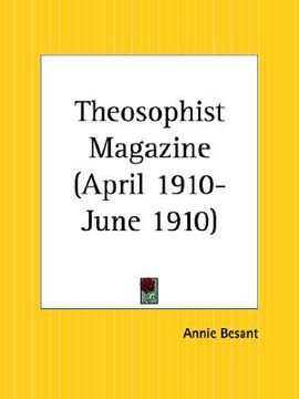 portada theosophist magazine april 1910-june 1910 (en Inglés)